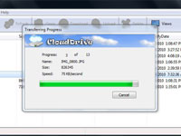Cloud Drive folder drag drop